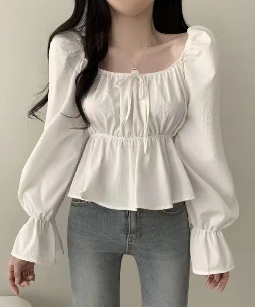 paravion（パラビオン）の「オフショルブラウス（シャツ/ブラウス・レディース・ブラック/ホワイト・FREE）」の13枚目の写真