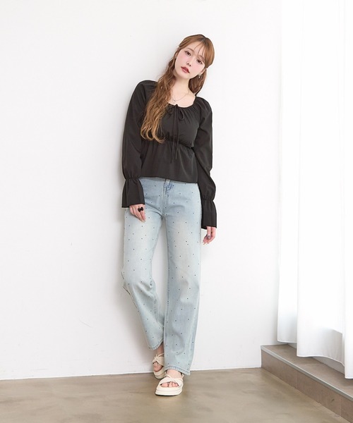 paravion（パラビオン）の「オフショルブラウス（シャツ/ブラウス・レディース・ブラック/ホワイト・FREE）」の7枚目の写真