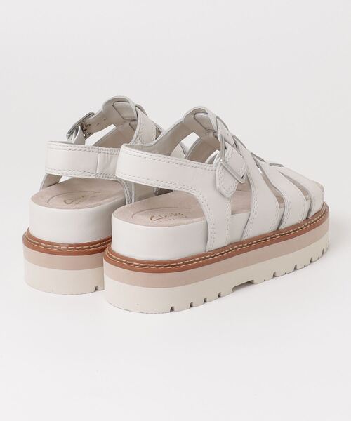Clarks（クラークス）の「クラークス Orianna Twist オリアナツイスト  サンダル（サンダル・レディース・ホワイト/ブラック・55/50/45/40/35/30）」の3枚目の写真