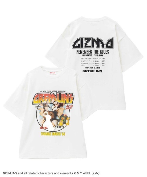 Mac-House（マックハウス）の「【GREMLINS / グレムリン】 バンドTシャツ（Tシャツ/カットソー・メンズ・ホワイト/グリーン/チャコールグレー/ブラック・M/L/XL）」の2枚目の写真