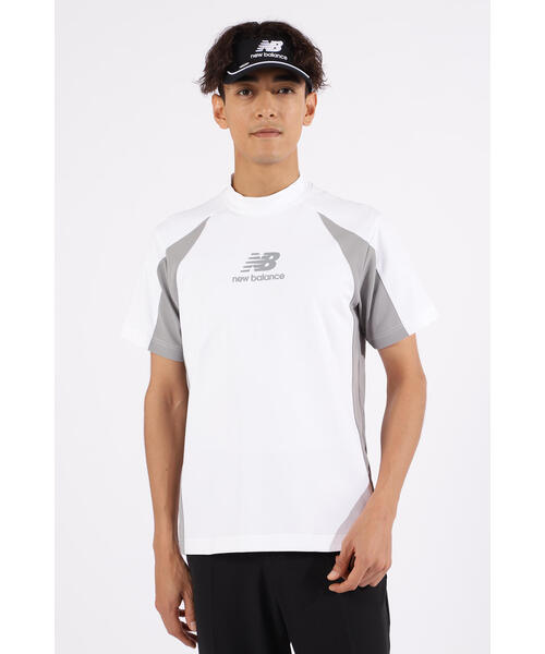 【new balance golf】UV 防透 半袖 モックネック プルオーバー (MENS)