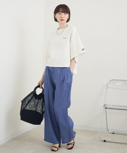 Paradise Picnic（パラダイスピクニック）の「cloche　清涼リネンカラーパンツ（その他パンツ・レディース・レッド/ブルー/ブラック・FREE）」の21枚目の写真
