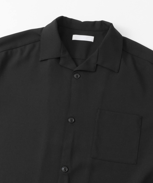 SENSE OF PLACE by URBAN RESEARCH（センスオブプレイスバイアーバンリサーチ）の「『ユニセックス』オープンカラールーズショートスリーブシャツ（シャツ/ブラウス・メンズ・チャコールグレー/ライトベージュ/ブラック/ブラウン・SMALL/MEDIUM/LARGE）」の10枚目の写真