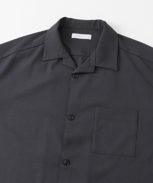 SENSE OF PLACE by URBAN RESEARCH（センスオブプレイスバイアーバンリサーチ）の「『ユニセックス』オープンカラールーズショートスリーブシャツ（シャツ/ブラウス・メンズ・チャコールグレー/ライトベージュ/ブラック/ブラウン・SMALL/MEDIUM/LARGE）」の11枚目の写真