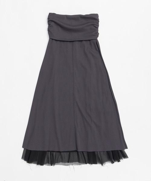 PRANK PROJECT（プランクプロジェクト）の「4wayリブマキシスカート / 4way Ribbed Maxi Skirt（スカート・レディース・ホワイト/ブラック・36/38）」の20枚目の写真