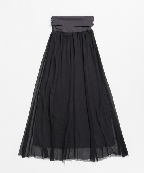エ*ン様 LINKS RIB SKIRT 24AWAC-006 ブラックタイトス LINKS RIB SKIRT 24AWAC-006 | A CCORDION