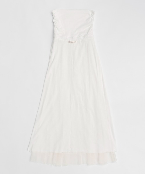 新古品　PRANK PROJECT　ボリュームマキシスカート ホワイト 新古品 PRANK PROJECT ボリュームマキシスカート ホワイト