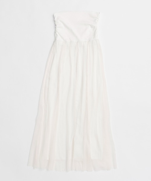 PRANK PROJECT（プランクプロジェクト）の「4wayリブマキシスカート / 4way Ribbed Maxi Skirt（スカート・レディース・ホワイト/ブラック・36/38）」の5枚目の写真