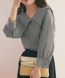 La boutique BonBon | 【大人っぽビックカラー】アシメビッグカラーブラウス(シャツ/ブラウス)