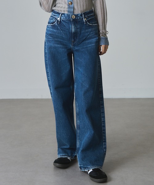 upperhights（アッパーハイツ）の「【upper hights】THE NIECE MID-RISE（デニムパンツ・レディース・インディゴブルー/ライトブルー/ブルー/グレー/ブラウン/スミクロ/ベージュ・21inch/24inch/25inch/22inch/23inch）」の6枚目の写真