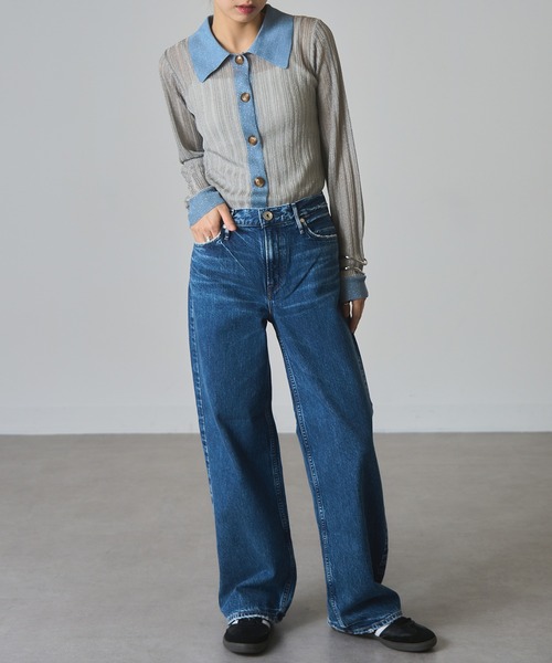 upperhights（アッパーハイツ）の「【upper hights】THE NIECE MID-RISE（デニムパンツ・レディース・インディゴブルー/ライトブルー/ブルー/グレー/ブラウン/スミクロ/ベージュ・21inch/24inch/25inch/22inch/23inch）」の11枚目の写真