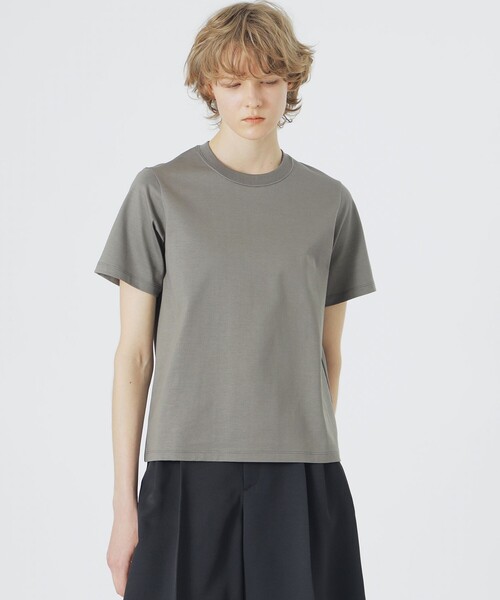 LOVELESS(ラブレス)の「ハイゲージTシャツ(Tシャツ/カットソー・レディース・オフホワイト/グレー/ブルー系その他3・36)」の2枚目の写真