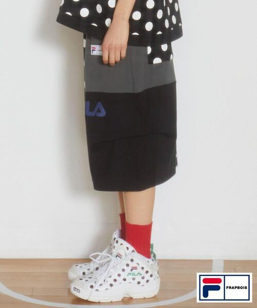 FRAPBOIS（フラボア）の「FILA×FRAPBOISカットソーセットアップ パンツ（その他パンツ・レディース・トリコロール/ブラック系その他・1/2）」の15枚目の写真