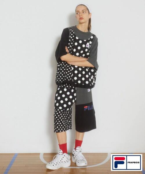 FRAPBOIS（フラボア）の「FILA×FRAPBOISカットソーセットアップ パンツ（その他パンツ・レディース・トリコロール/ブラック系その他・1/2）」の19枚目の写真