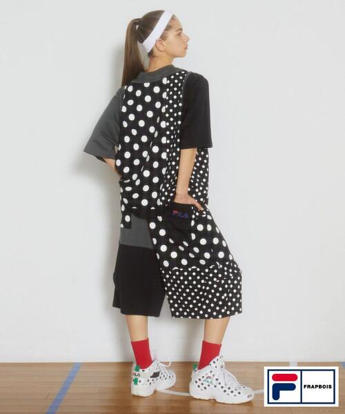 FRAPBOIS（フラボア）の「FILA×FRAPBOISカットソーセットアップ パンツ（その他パンツ・レディース・トリコロール/ブラック系その他・1/2）」の21枚目の写真