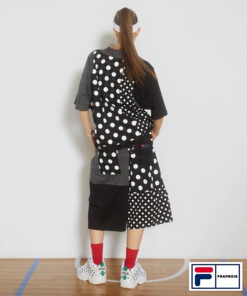 FRAPBOIS（フラボア）の「FILA×FRAPBOISカットソーセットアップ パンツ（その他パンツ・レディース・トリコロール/ブラック系その他・1/2）」の22枚目の写真