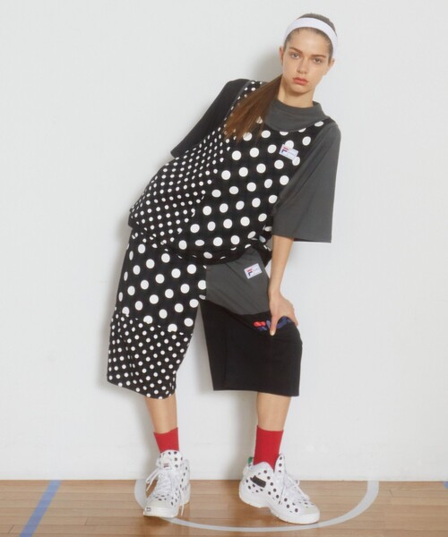 FRAPBOIS(フラボア)の「FILA×FRAPBOISカットソーセットアップ パンツ(その他パンツ・レディース・トリコロール/ブラック系その他・1/2)」の18枚目の写真