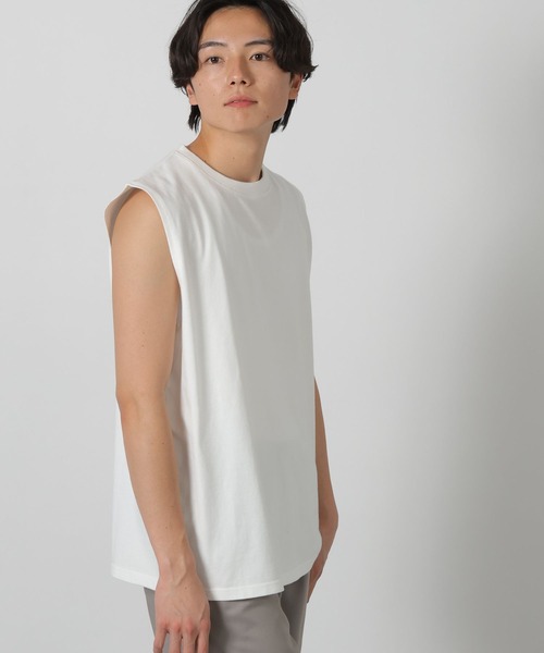 LAKOLE(ラコレ)の「ノースリーブカットソー / 283532(Tシャツ/カットソー・メンズ・ホワイト/ブラック/グレー・X-LARGE/MEDIUM/LARGE)」の12枚目の写真