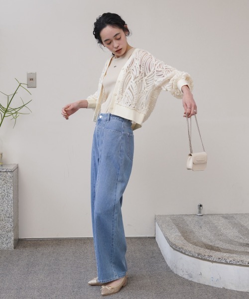 Bab(バブ)の「【S・M・Lサイズ展開】ウエスト切替デニムパンツ(デニムパンツ・レディース・ライトブルー/ブラック/インディゴブルー・S/M/L)」の17枚目の写真