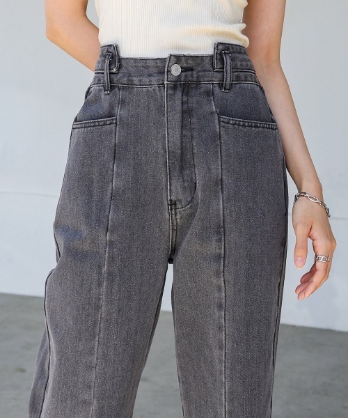 Bab(バブ)の「【S・M・Lサイズ展開】ウエスト切替デニムパンツ(デニムパンツ・レディース・ライトブルー/ブラック/インディゴブルー・S/M/L)」の10枚目の写真