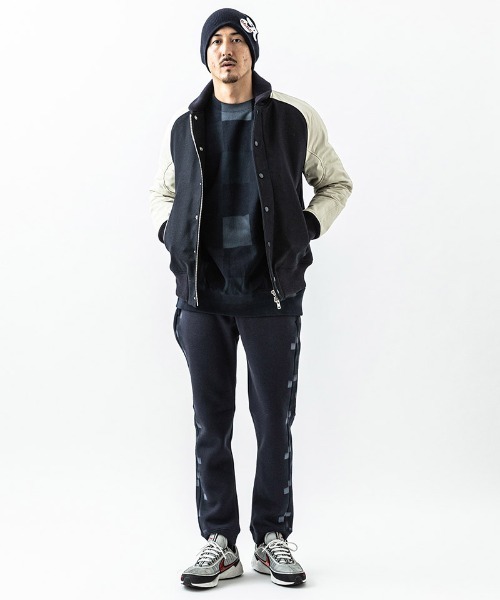 ACANTHUS（アカンサス）の「mj10689-Studium Jacket スタジアムジャケット（スタジャン・メンズ・ネイビー×ホワイト/ブラック×ホワイト/ブラック・S/M/L/XL）」の18枚目の写真