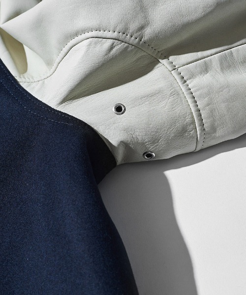 ACANTHUS（アカンサス）の「mj10689-Studium Jacket スタジアムジャケット（スタジャン・メンズ・ネイビー×ホワイト/ブラック×ホワイト/ブラック・S/M/L/XL）」の22枚目の写真