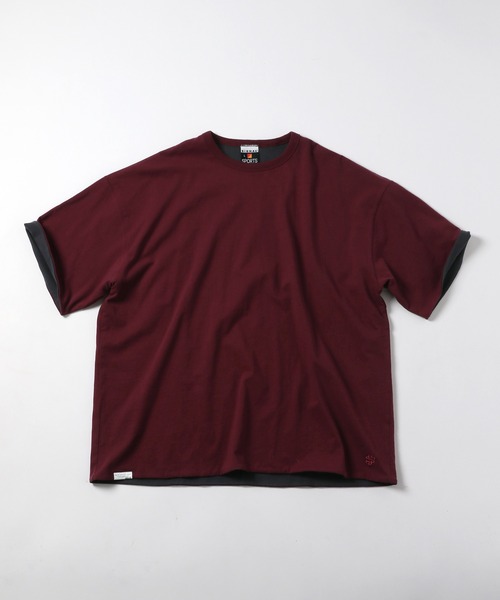 SIGNAL SPORTS（シグナルスポーツ）の「【SIGNAL SPORTS】リバーシブル/オーバーサイズTシャツ【セットアップ対応】（Tシャツ/カットソー・メンズ・ホワイト/ネイビー/ワインレッド・MEDIUM/LARGE）」の2枚目の写真