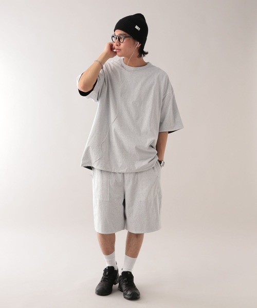 SIGNAL SPORTS（シグナルスポーツ）の「【SIGNAL SPORTS】リバーシブル/オーバーサイズTシャツ【セットアップ対応】（Tシャツ/カットソー・メンズ・ホワイト/ネイビー/ワインレッド・MEDIUM/LARGE）」の4枚目の写真