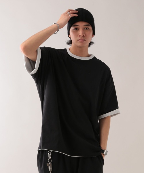SIGNAL SPORTS（シグナルスポーツ）の「【SIGNAL SPORTS】リバーシブル/オーバーサイズTシャツ【セットアップ対応】（Tシャツ/カットソー・メンズ・ホワイト/ネイビー/ワインレッド・MEDIUM/LARGE）」の10枚目の写真