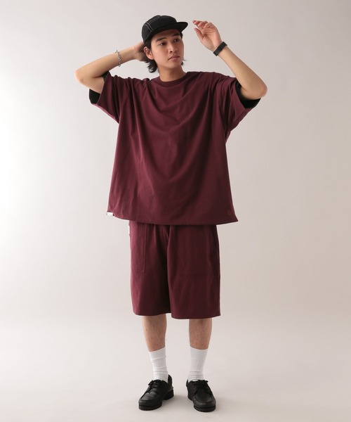 SIGNAL SPORTS（シグナルスポーツ）の「【SIGNAL SPORTS】リバーシブル/オーバーサイズTシャツ【セットアップ対応】（Tシャツ/カットソー・メンズ・ホワイト/ネイビー/ワインレッド・MEDIUM/LARGE）」の13枚目の写真