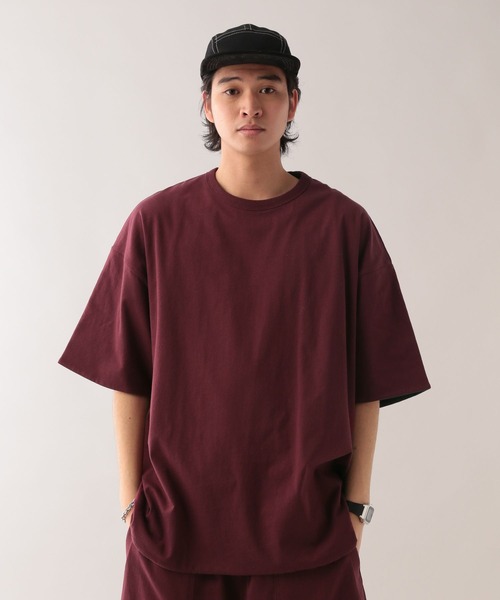 SIGNAL SPORTS（シグナルスポーツ）の「【SIGNAL SPORTS】リバーシブル/オーバーサイズTシャツ【セットアップ対応】（Tシャツ/カットソー・メンズ・ホワイト/ネイビー/ワインレッド・MEDIUM/LARGE）」の16枚目の写真