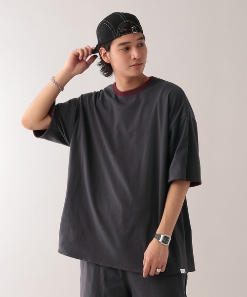 SIGNAL SPORTS（シグナルスポーツ）の「【SIGNAL SPORTS】リバーシブル/オーバーサイズTシャツ【セットアップ対応】（Tシャツ/カットソー・メンズ・ホワイト/ネイビー/ワインレッド・MEDIUM/LARGE）」の17枚目の写真