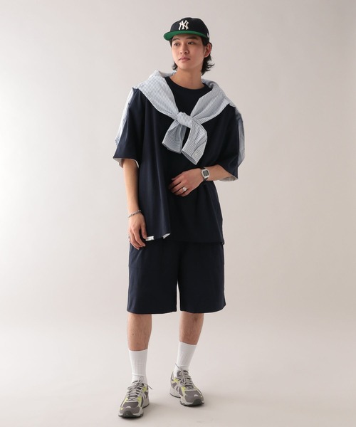 SIGNAL SPORTS（シグナルスポーツ）の「【SIGNAL SPORTS】リバーシブル/オーバーサイズTシャツ【セットアップ対応】（Tシャツ/カットソー・メンズ・ホワイト/ネイビー/ワインレッド・MEDIUM/LARGE）」の19枚目の写真