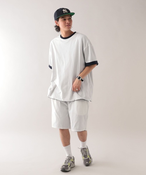 SIGNAL SPORTS（シグナルスポーツ）の「【SIGNAL SPORTS】リバーシブル/オーバーサイズTシャツ【セットアップ対応】（Tシャツ/カットソー・メンズ・ホワイト/ネイビー/ワインレッド・MEDIUM/LARGE）」の21枚目の写真