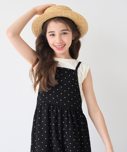 EBISU  オールインワン mensha! ガーゼでドレスアップ！ コクーンシルエット