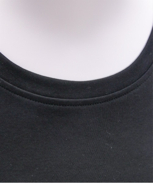 CLEAR BASIC（クリアベーシック）の「ビジューロゴ付きTシャツ[着回し力抜群 大人 カジュアル]（Tシャツ/カットソー・レディース・ブラック/オフホワイト・F）」の12枚目の写真