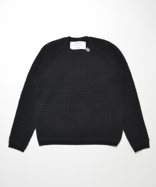 Graph check Knit Crew‑neck — трикотажный свитер с клетчатым узором, круглый вырез