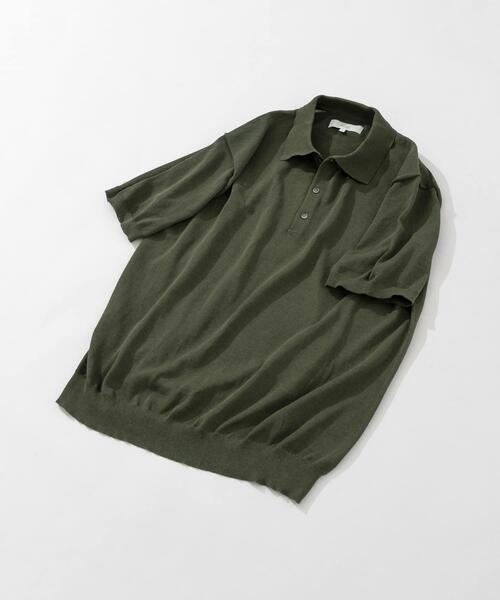 URBAN RESEARCH ROSSO MEN（アーバンリサーチロッソメン）の「『UR TECH ひやサラクール』AIRDRYリラックスポロ（ポロシャツ・メンズ・ネイビー/ライトグレー/チャコールグレー/カーキ・MEDIUM/LARGE）」の3枚目の写真