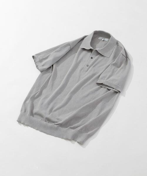 URBAN RESEARCH ROSSO MEN（アーバンリサーチロッソメン）の「『UR TECH ひやサラクール』AIRDRYリラックスポロ（ポロシャツ・メンズ・ネイビー/ライトグレー/チャコールグレー/カーキ・MEDIUM/LARGE）」の2枚目の写真