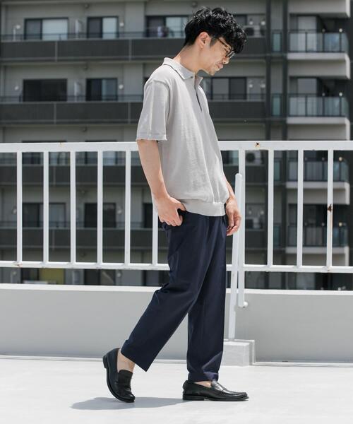 URBAN RESEARCH ROSSO MEN（アーバンリサーチロッソメン）の「『UR TECH ひやサラクール』AIRDRYリラックスポロ（ポロシャツ・メンズ・ネイビー/ライトグレー/チャコールグレー/カーキ・MEDIUM/LARGE）」の10枚目の写真