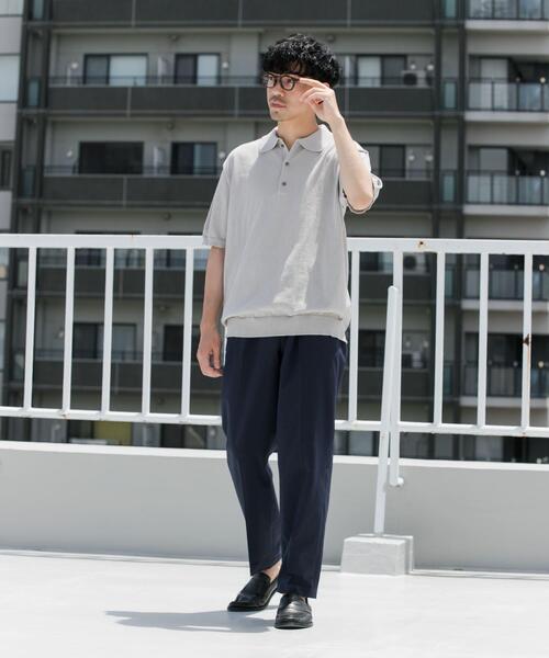 URBAN RESEARCH ROSSO MEN（アーバンリサーチロッソメン）の「『UR TECH ひやサラクール』AIRDRYリラックスポロ（ポロシャツ・メンズ・ネイビー/ライトグレー/チャコールグレー/カーキ・MEDIUM/LARGE）」の11枚目の写真