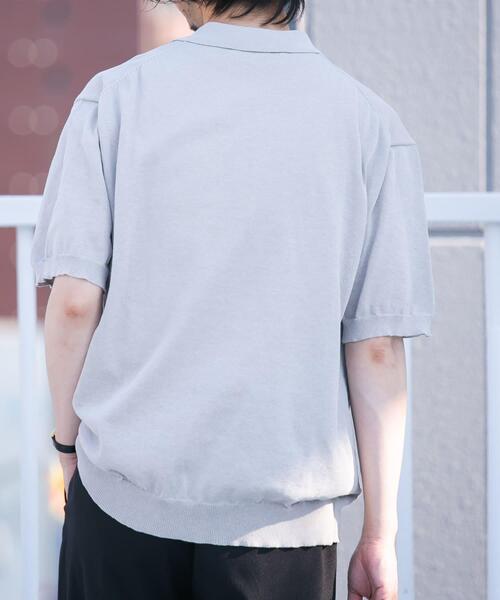 URBAN RESEARCH ROSSO MEN（アーバンリサーチロッソメン）の「『UR TECH ひやサラクール』AIRDRYリラックスポロ（ポロシャツ・メンズ・ネイビー/ライトグレー/チャコールグレー/カーキ・MEDIUM/LARGE）」の13枚目の写真