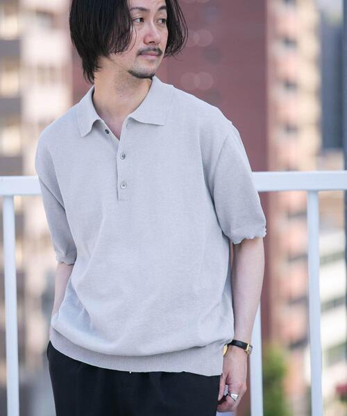 URBAN RESEARCH ROSSO MEN（アーバンリサーチロッソメン）の「『UR TECH ひやサラクール』AIRDRYリラックスポロ（ポロシャツ・メンズ・ネイビー/ライトグレー/チャコールグレー/カーキ・MEDIUM/LARGE）」の15枚目の写真