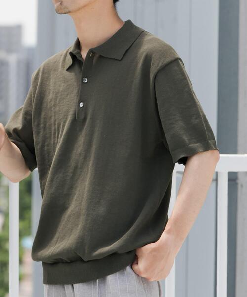 URBAN RESEARCH ROSSO MEN（アーバンリサーチロッソメン）の「『UR TECH ひやサラクール』AIRDRYリラックスポロ（ポロシャツ・メンズ・ネイビー/ライトグレー/チャコールグレー/カーキ・MEDIUM/LARGE）」の19枚目の写真