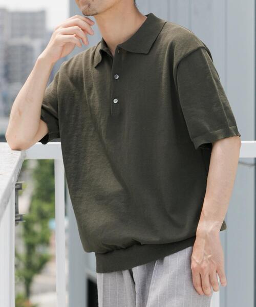 URBAN RESEARCH ROSSO MEN（アーバンリサーチロッソメン）の「『UR TECH ひやサラクール』AIRDRYリラックスポロ（ポロシャツ・メンズ・ネイビー/ライトグレー/チャコールグレー/カーキ・MEDIUM/LARGE）」の20枚目の写真