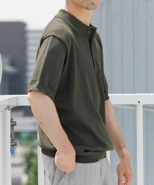 URBAN RESEARCH ROSSO MEN（アーバンリサーチロッソメン）の「『UR TECH ひやサラクール』AIRDRYリラックスポロ（ポロシャツ・メンズ・ネイビー/ライトグレー/チャコールグレー/カーキ・MEDIUM/LARGE）」の21枚目の写真