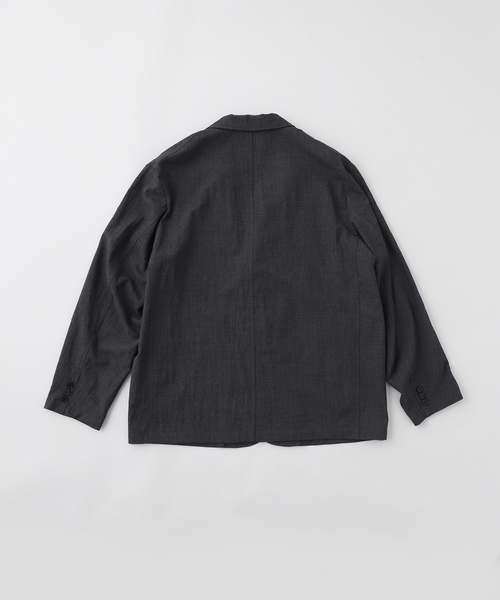 JOURNAL STANDARD（ジャーナルスタンダード）の「WOOL/OHMI S2ボタンジャケット（テーラードジャケット・メンズ・ブラック/チャコールグレー・MEDIUM/LARGE）」の3枚目の写真