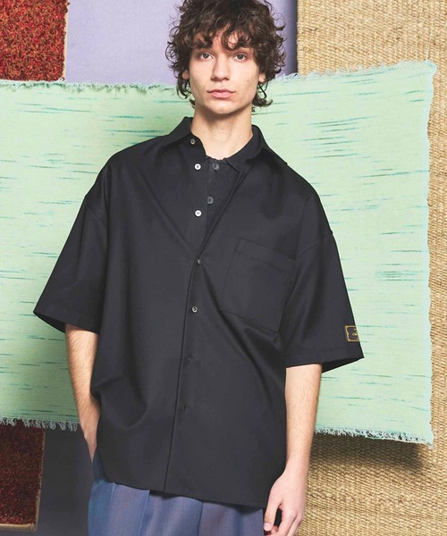 UNISEX》4 Colors Chambray Washable Wool Prime-Over Regular
