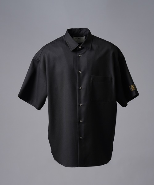 MAISON SPECIAL◆長袖シャツ/FREE/ポリエステル/ブルー/21231315107 UNISEX》4 Colors Chambray Washable Wool Prime-Over Regular