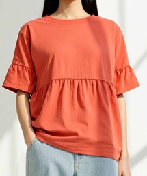 フリルギャザーカットソー レディース